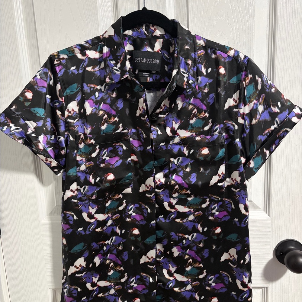 Wildfang Empower Satin Button-Up